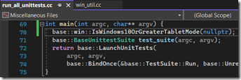 base_unittests source code, edited to call a known-different function